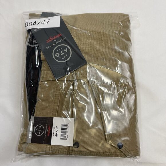 Wrangler All Terrain Gear Men's 40x32 Brown Double Knee Reinforced Utility Pants - Picture 13 of 13